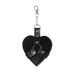 Брелок на карабіні для ключів Art of Chained Heart, Чорний