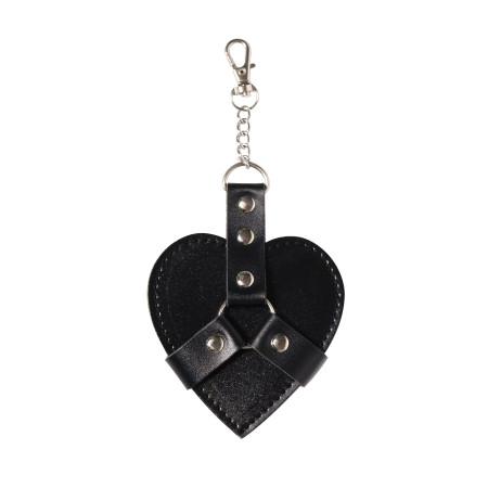 Брелок на карабіні для ключів Art of Chained Heart, Чорний
