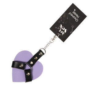 Брелок на карабіні для ключів Art of Chained Heart, Лаванда. Photo 2