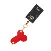 Брелок на карабіні для ключів Art of Fhallus, Червоний