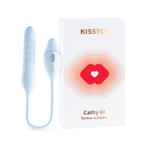 Пульсатор з вакуумним стимулятором KISSTOY Cathy III Light Blue. Photo 3