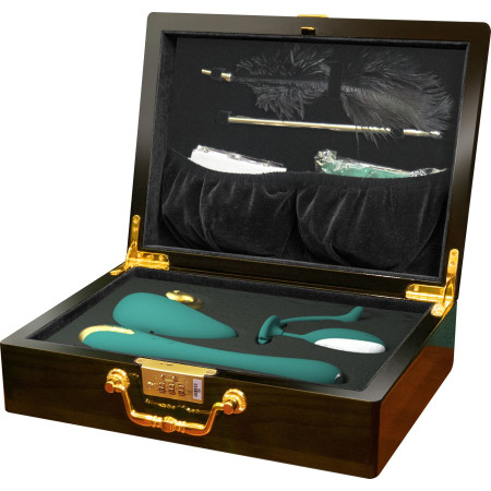 Набір Knight Jenay Pandora Box v2.0: вакуумний вібратор, вібратор, віброяйце, лоскітка та маска