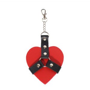 Брелок на карабіні для ключів Art of Sex Chained Heart, Червоний. Photo 2
