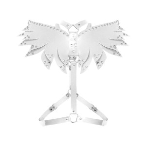 Женская портупея Art of Sex - Wings белая XS-M, экокожа. Photo 3