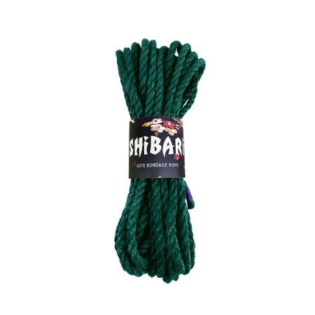 Джутова мотузка для шибарі Feral Feelings Shibari Rope, 8 м зелена