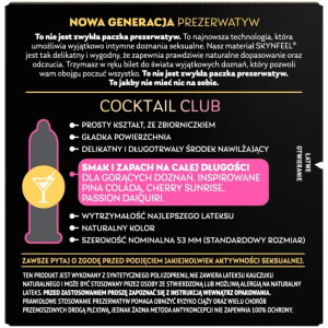 Презервативи SKYN Cocktail Club 3 шт, смаки Pina Colada, Cherry Sunrise та Passion Daiquiri. Photo 3