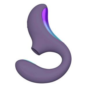 Кліторально-вагінальний звуковий стимулятор LELO Enigma Double Sonic Cyber Purple. Photo 3