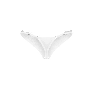 Трусики Obsessive Arrowel White crotchless thong L/XL. Photo 2