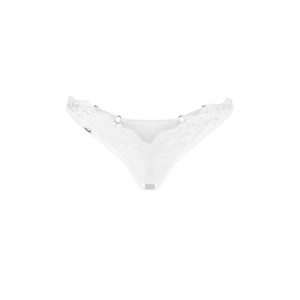 Трусики Obsessive Arrowel White crotchless thong L/XL. Photo 3
