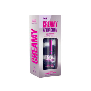 Увлажняющий крем-гель 2в1 Intt Creamy Attraction Blackberry 100мл для всего тела, вкус ежевики. Photo 3