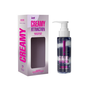 Увлажняющий крем-гель 2в1 Intt Creamy Attraction Blackberry 100мл для всего тела, вкус ежевики. Photo 2