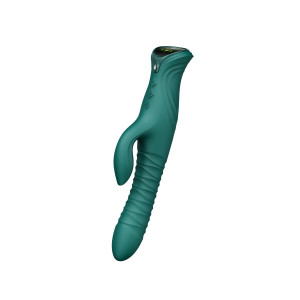 Пульсатор-кролик з вібрацією Zalo Mose 2 Turquoise Green. Photo 2