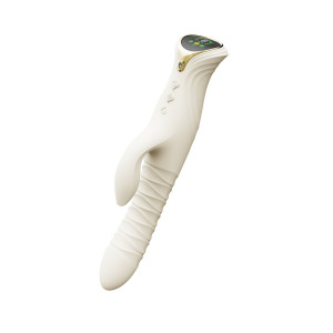 Пульсатор-кролик з вібрацією Zalo Mose 2 Ivory White. Photo 2