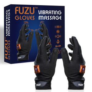 Віброрукавички (пара) FUZU Gloves Vibrating Massage Two Hands, 11 режимів. Photo 2