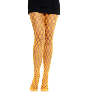 Колготки Leg Avenue Eyelet Net Tights Neon Orange One Size. Photo 3