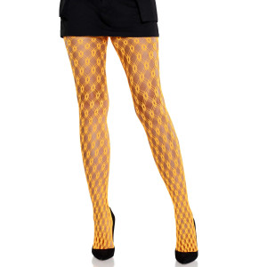 Колготки Leg Avenue Eyelet Net Tights Neon Orange One Size