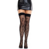 Панчохи Leg Avenue Worship Me Cross Net Thigh Highs One Size