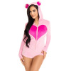 Комбінезон «Солодкий ведмедик» Leg Avenue Sweetheart Bear Velvet Romper S