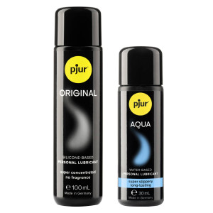 Ювілейний набір лубрикантів pjur 30th Anniversary Gift Set: Original 100 мл та Aqua 30 мл. Photo 2