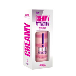 Зволожувальний крем-гель 2в1 Intt Creamy Attraction Seduction 100мл з афродизіаком, унісекс. Photo 3