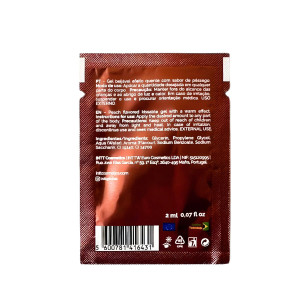 Пробник гелю для оральних пестощів з зігрівальним ефектом INTT Lick Me Kissable Gel Peach 2 мл. Photo 2