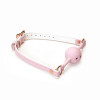 Кляп Liebe Seele White & Pink Fairy Goat Leather Ball Gag