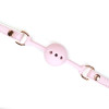 Кляп Liebe Seele White & Pink Fairy Goat Leather Ball Gag