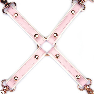 Хрестовина Liebe Seele White & Pink Leather Hogtie. Photo 3