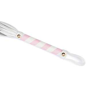 Флогер Liebe Seele White & Pink Leather Flogger. Photo 3