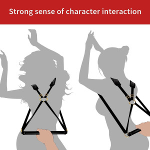 БДСМ-набір LOCKINK YEAHWOW Black Doggy Style Saddle set. Photo 3