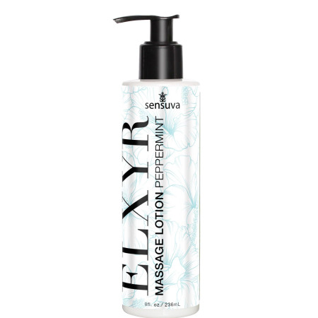 Лосьйон для масажу ніг та ступень Sensuva ELXYR Massage Lotion Peppermint (236 мл)