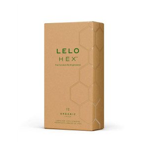 Презервативи LELO HEX Condoms Organic 12 Pack, тонкі та суперміцні