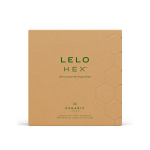Презервативи LELO HEX Condoms Organic 36 Pack, тонкі та суперміцні